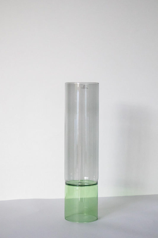 ICHENDORF BAMBOO GROVE VASE SMOKE/ GREEN