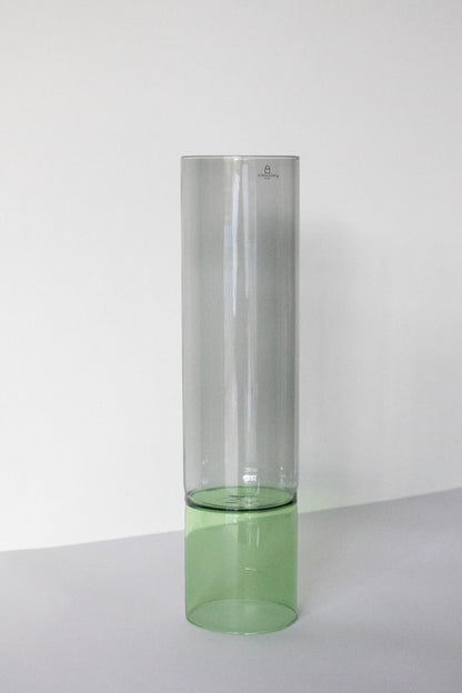 ICHENDORF BAMBOO GROVE VASE SMOKE/ GREEN