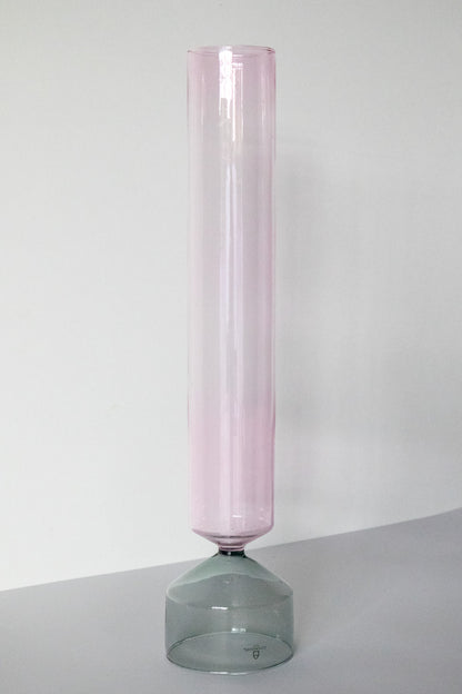 ICHENDORF TALL VASE SMOKE/PINK